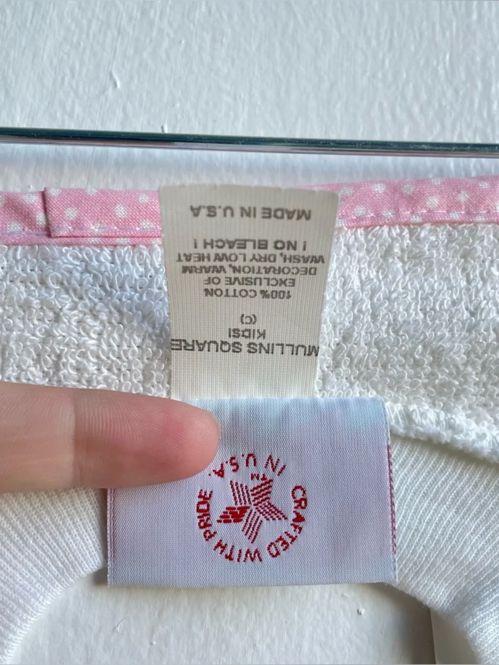 Vintage Mullin Square Kids Princess Frog Terrycloth Bib NWT